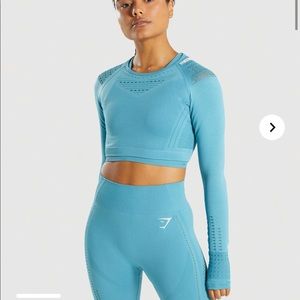 Gymshark Flawless Knit Long Sleeve Crop Top